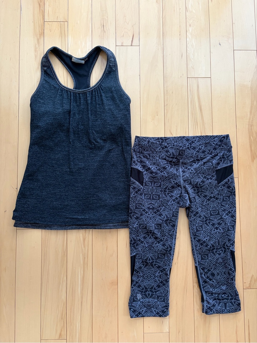 Athleta Tank and Capri Workout Set